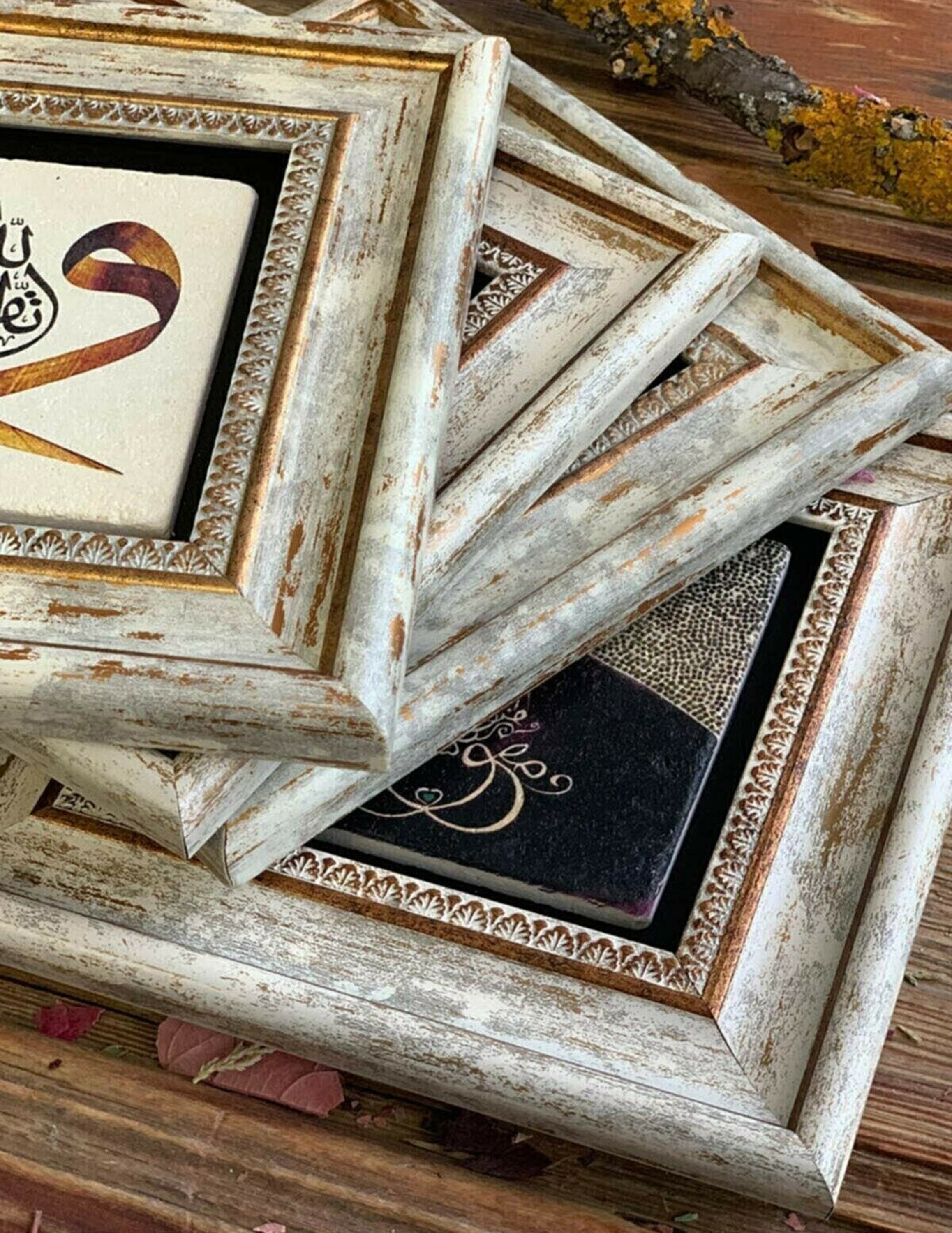 Hangable Frame Tumbled Frame Handmade Frame Wall Frame Etsy