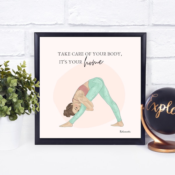 Yoga Wall Art Etsy