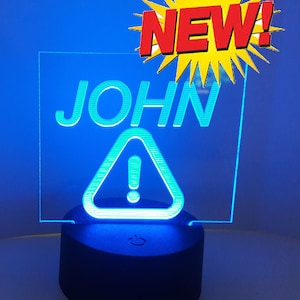 Any rightShare Custom name for Drivers RGB COLOR Car Deluxe sign Acrylic engraving Multicolor