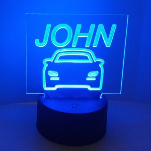 Ridehsare fun logo Custom name for Drivers RGB COLOR Car Deluxe sign Acrylic engraving Multicolor Modern Car