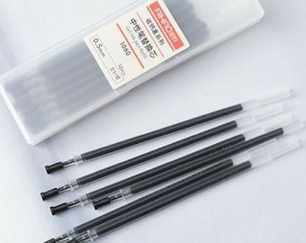 Black//Blue//Red Ink Refill 100mm//10cm Gel Ink Replacement For Roller Ball Pens