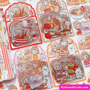 Kawaii Decorative Stickers, Girls Boys Stickers, Cool Cat Stickers –  MyKawaiiCrate