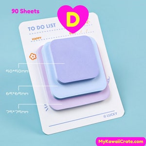 Colorful Sticky Notes Tower 90 Sheets Set Index Tabs, Self Adhesive Memo Notes, Sticky Notes, To Do List Notes, Planner Accessories Note image 10