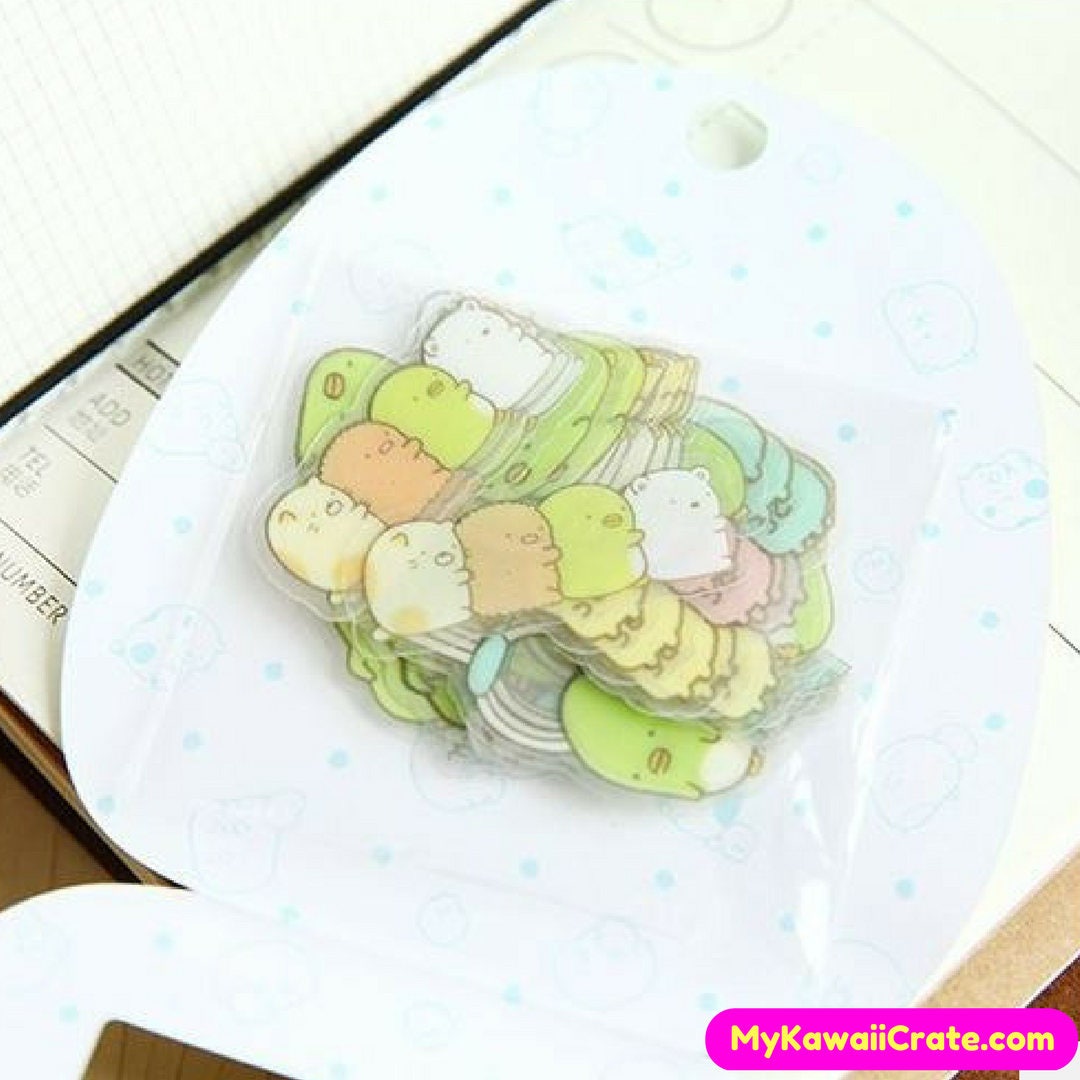 Funny Japanese Cartoon Stickers 50 Pc Pk Kawaii Stickers Etsy