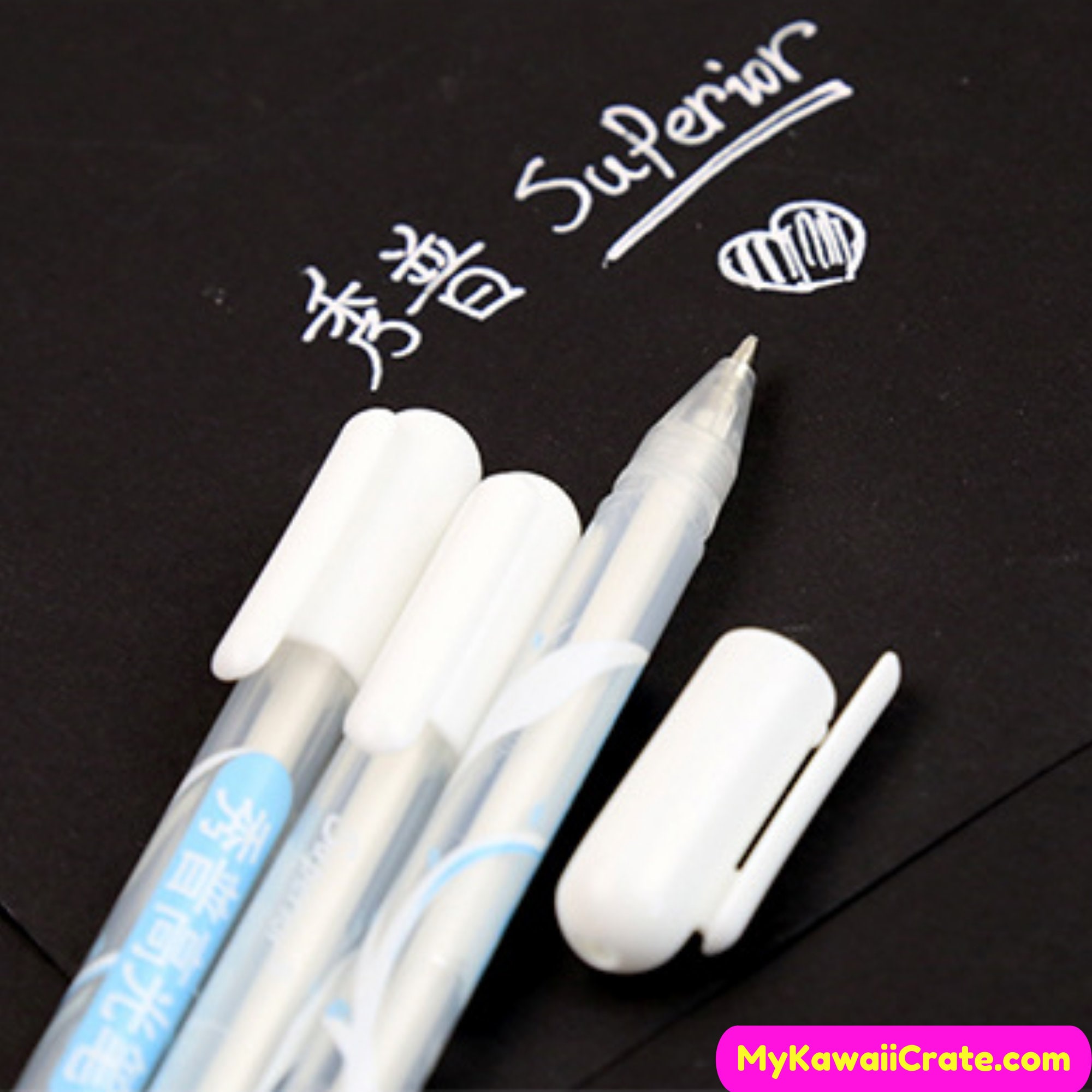 4 White Ink Gel Pens – HobbyistHaven