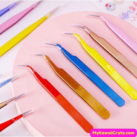 Buy Colorful Stainless Steel Tweezers for Scrapbooking Sticker Application  Tools, Journaling Tweezer, Nail Art Tweezers, Jewelry Picking Tool Online  in India 