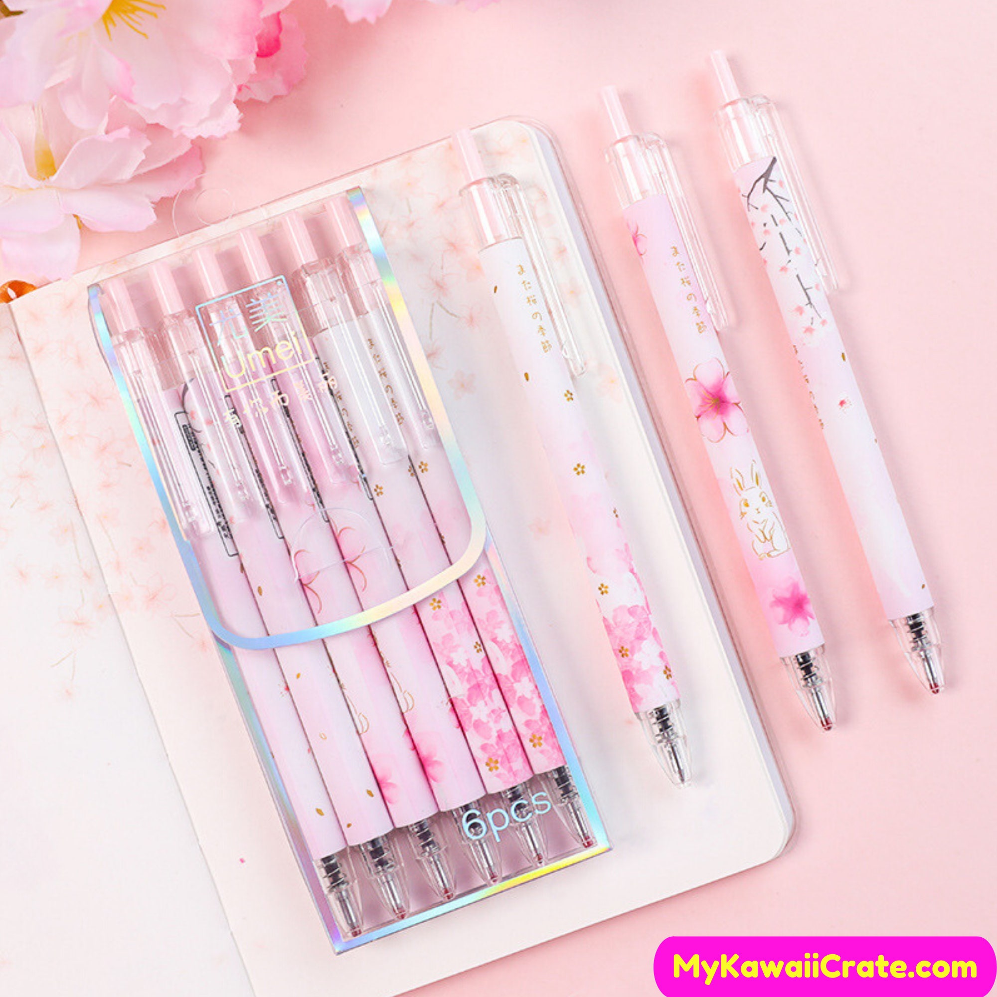Japanese Sakura Blossoms Press Gel Pens Sakura Pens Japan Etsy