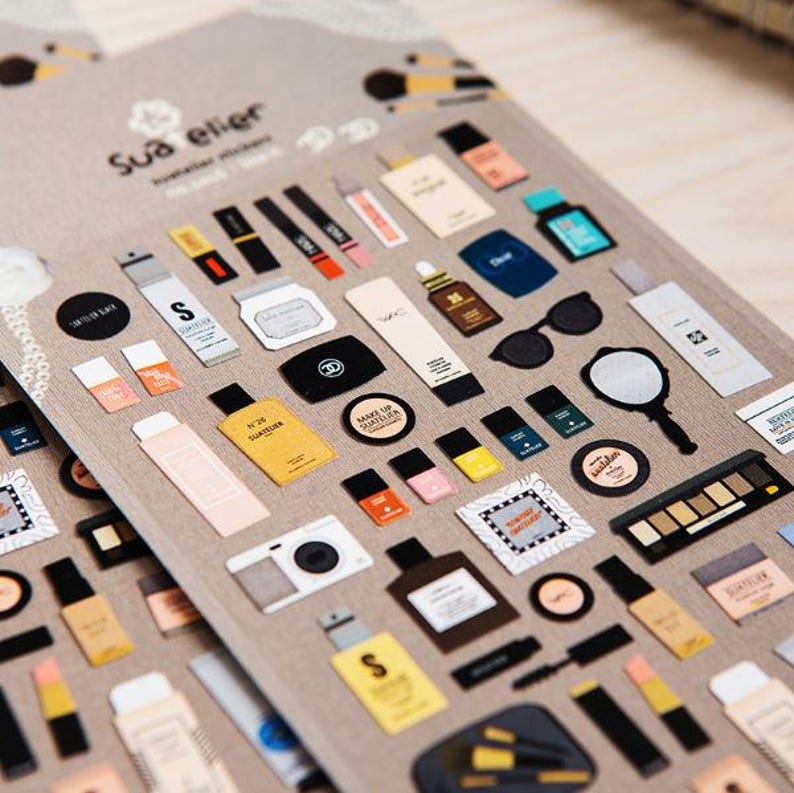 Creative Cosmetics Stickers Makeup Stickers Beauty Guru Etsy