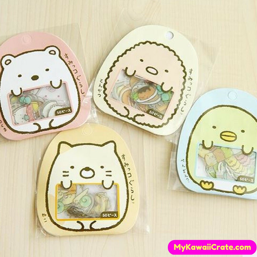 Funny Japanese Cartoon Stickers 50 Pc Pk Kawaii Stickers Etsy