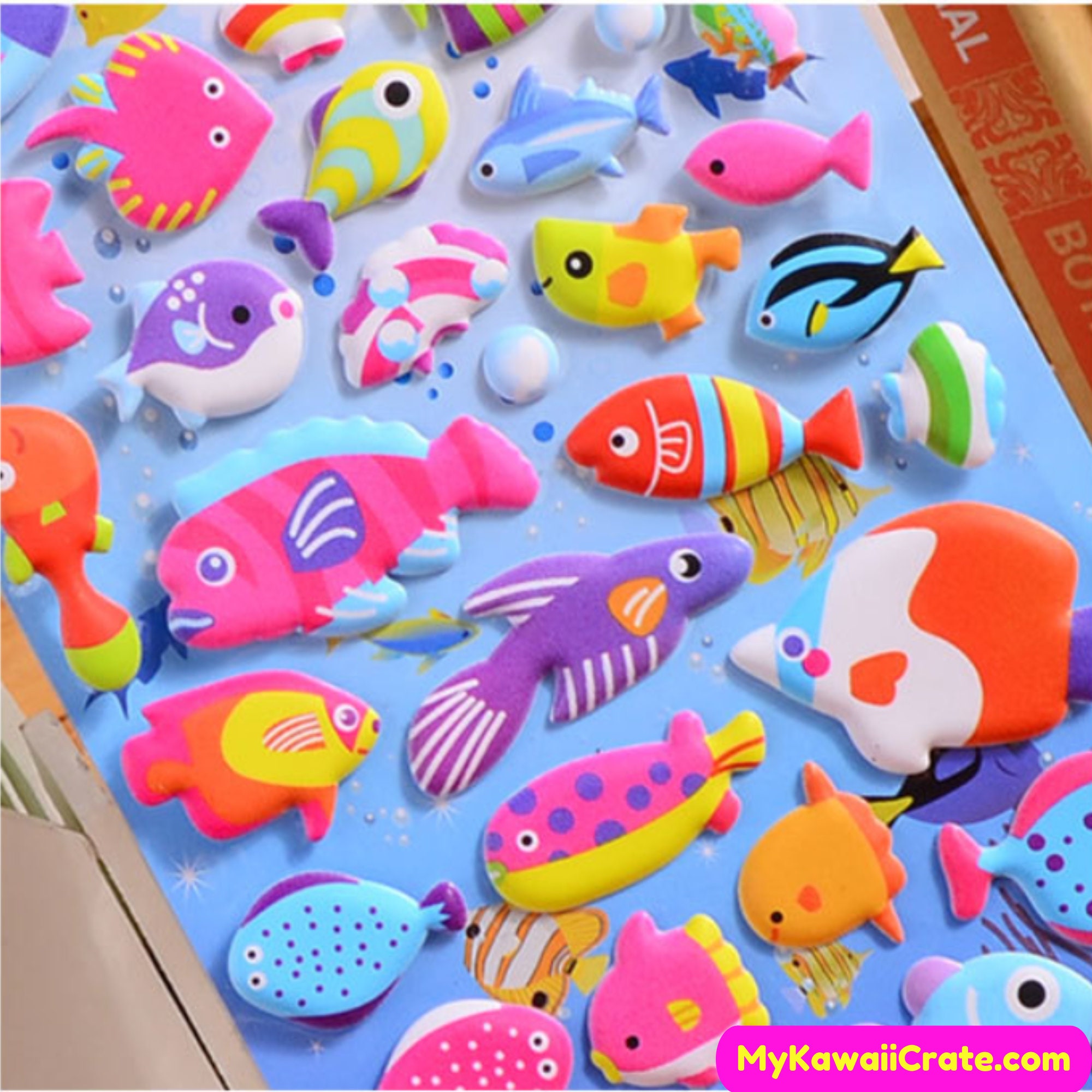 Colorful Marine Life 3D Puffy Stickers, Cartoon Sea Creatures Sticker –  MyKawaiiCrate