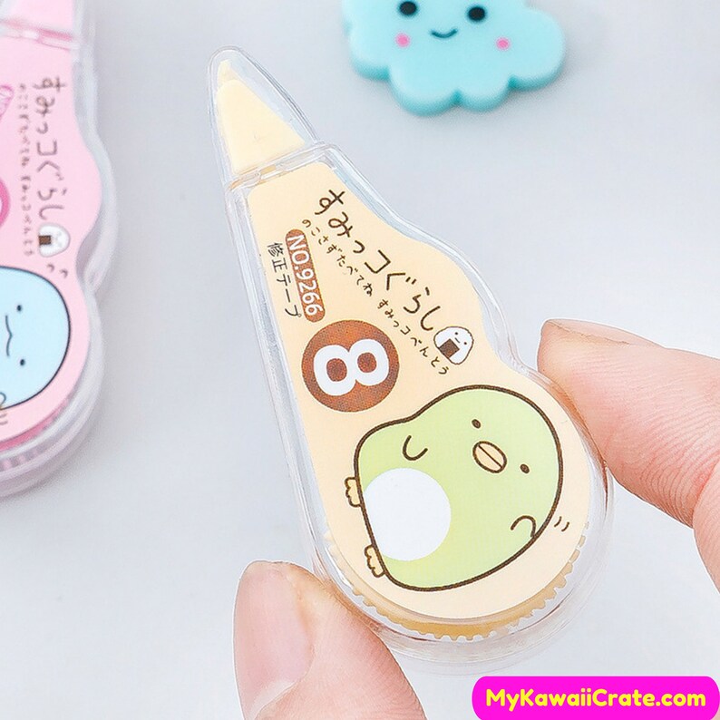 Japanese Cartoon White Out Correction Tape 4 Pc Pack Correct Etsy