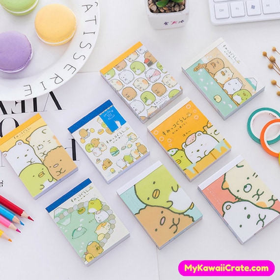 2pc Cute Cartoon Animal Note Memo Pad Notebook Label Stationery Gift CN