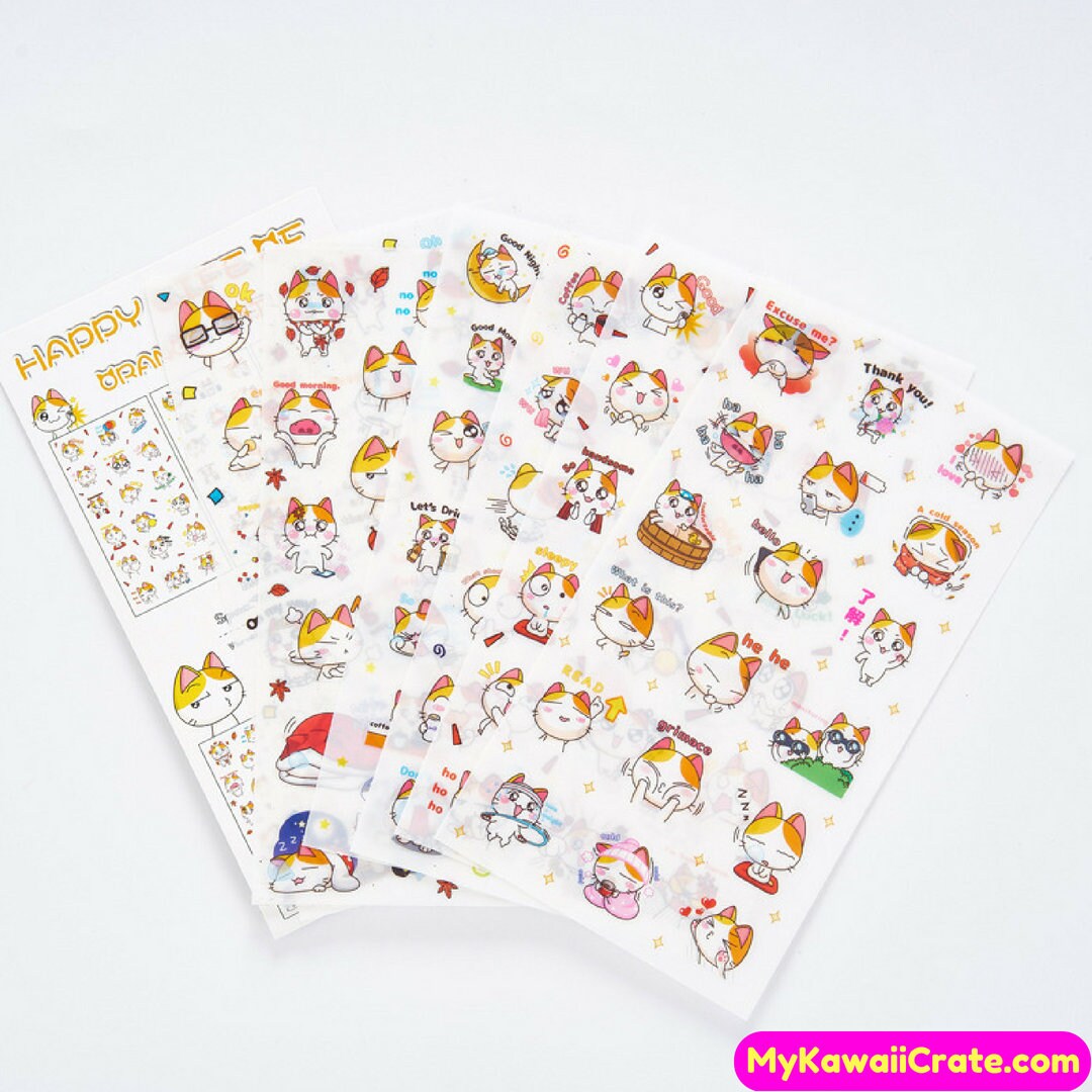 4 Sheets Basic Kawaii Dot Paper Stickers Diary Book Scrapbook Planner Label DIY 4 Sheets Basic Kawaii Dot Paper Stickers Diary Book Scrapbook Planner Label DIY