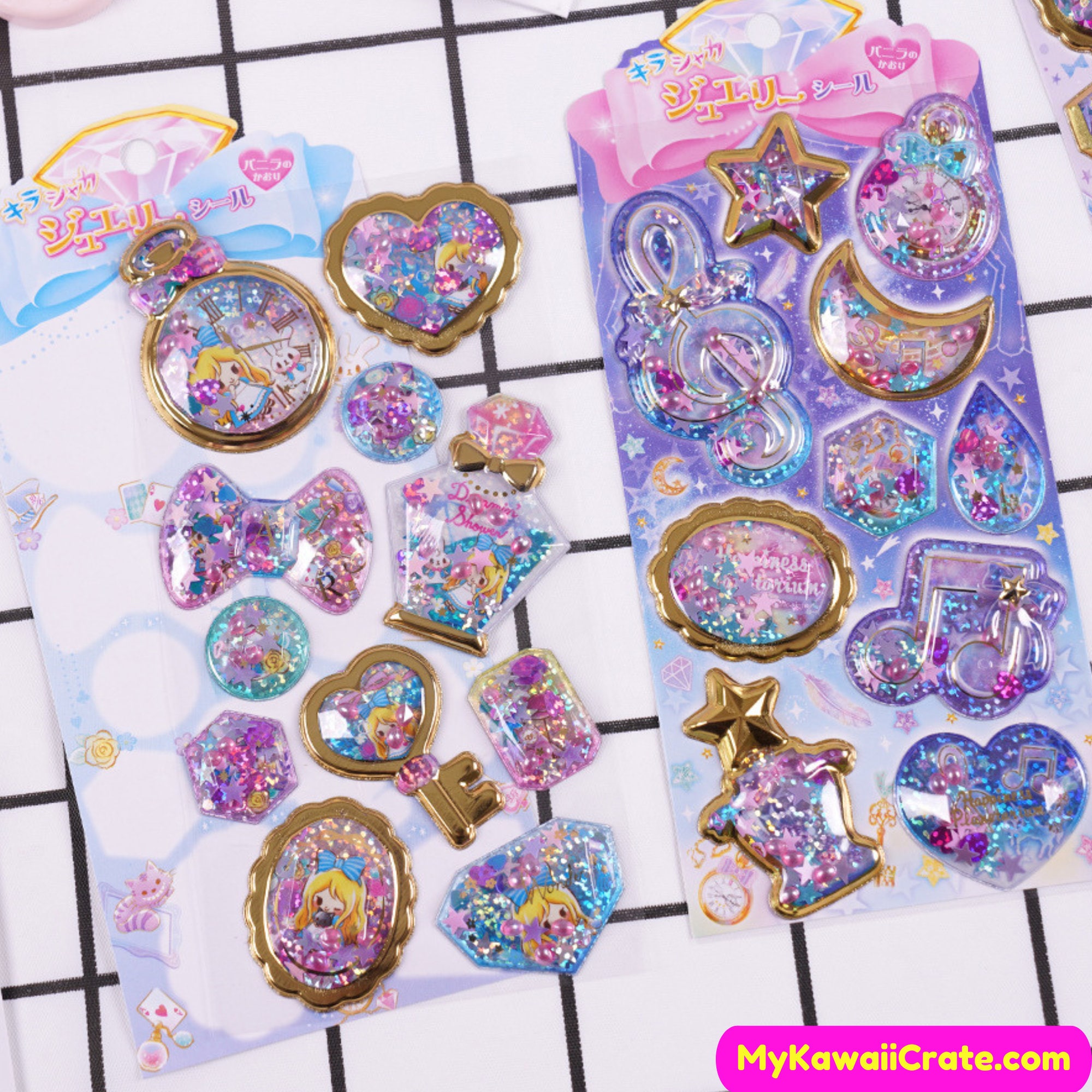 Kawaii Glittery Capsule 3D Puffy Stickers Kawaii Stickers, Cute Stickers,  Scrapbooking Planner Stickers, Fun Stickers, Capsule Stickers 