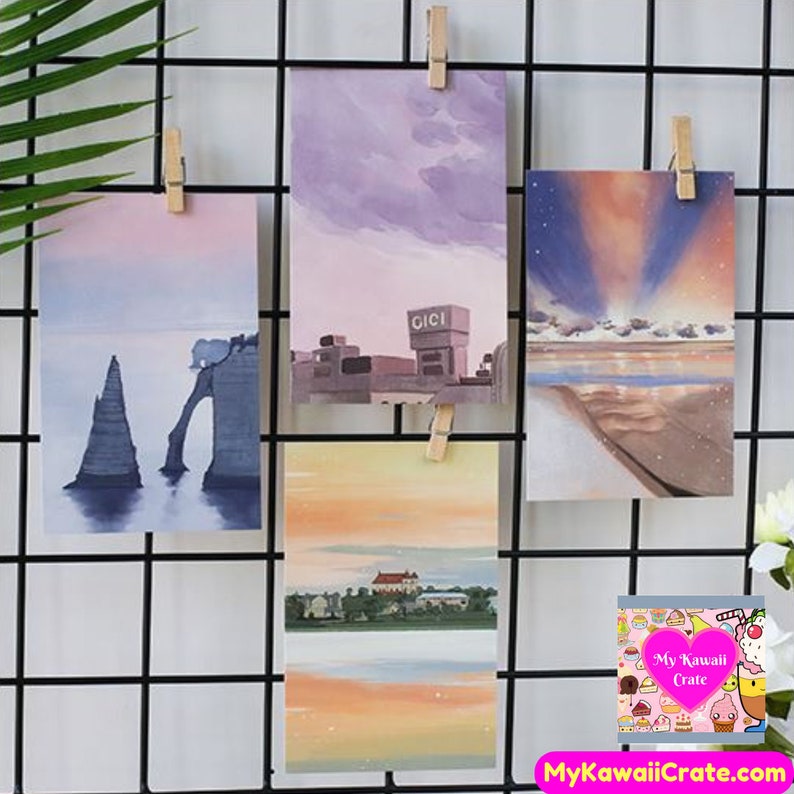 Around the World Memories Mini Postcards ~ Travel the World Cities Post Card Greeting Card Penpal Snail Mail Letter Collectible Travel Card