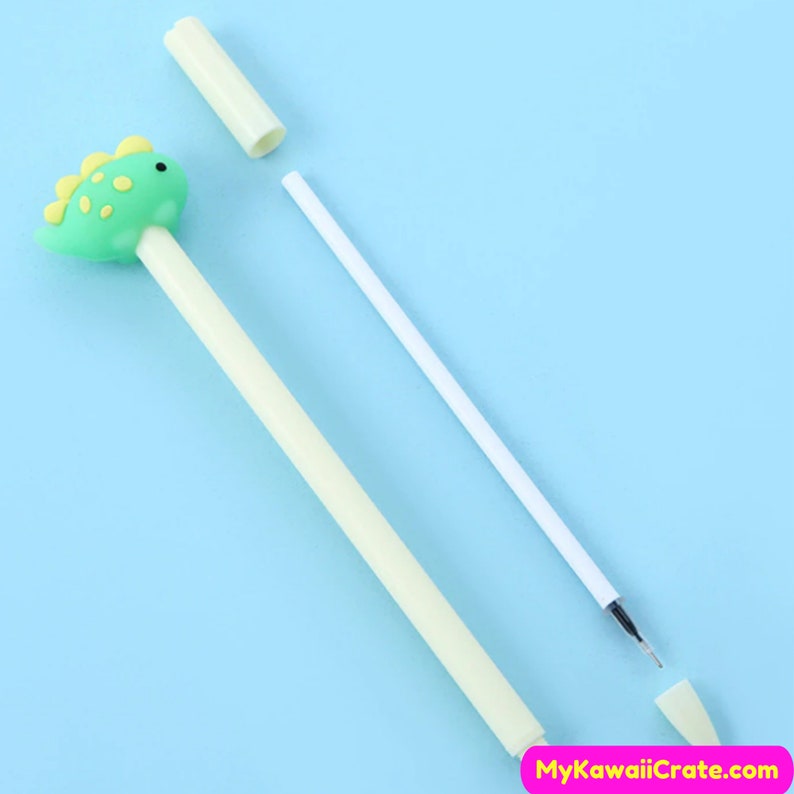 Kawaii Baby Dinosaur Gel Pens Set Cute Pens, Dinosaur Pen, Animal Stationery, Kids Pen School Supplies, Fun Writing Supplies, Student Gift image 7