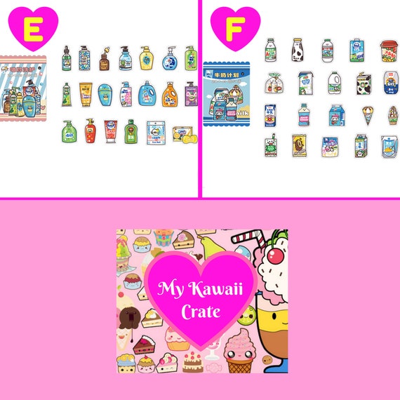 10/30/50PCS Cartoon Fruit And Vegetable Dessert Food Stickers Cute  Children's Early Education DIY Toy