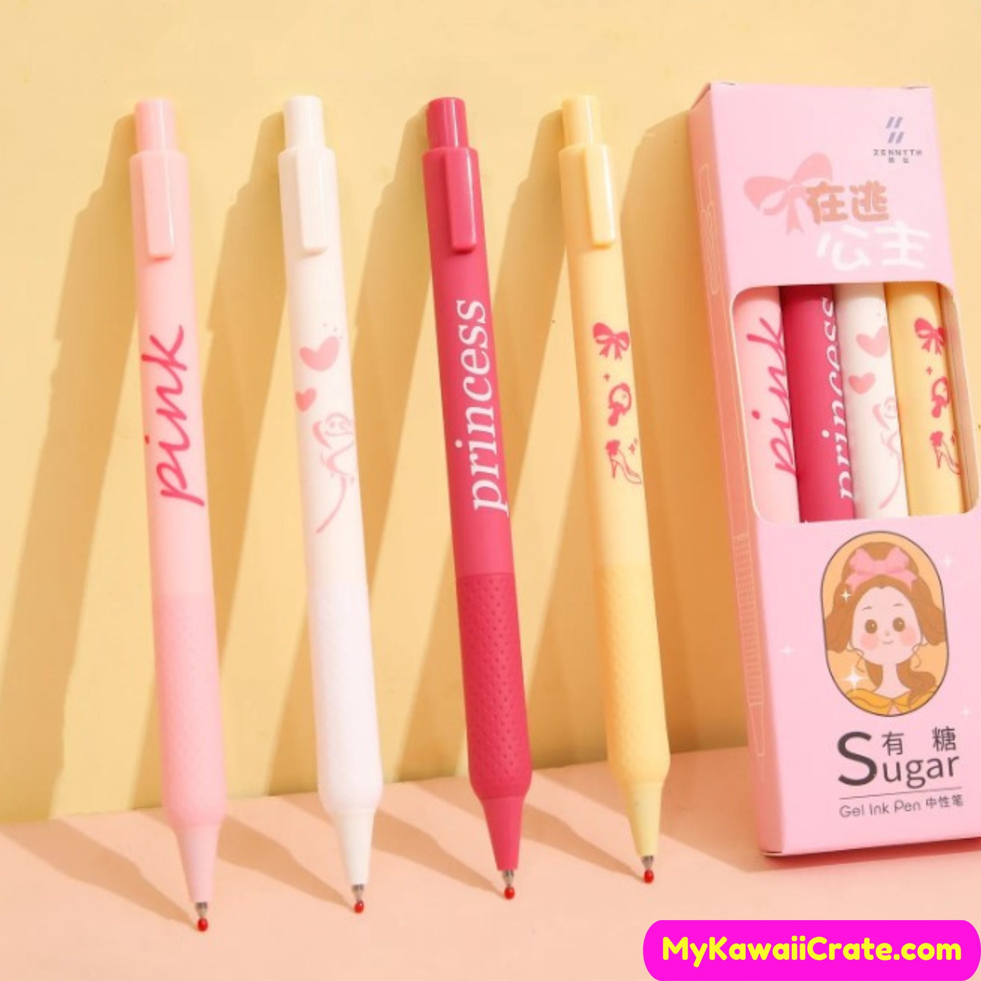 Disney Princess Childrens Glitter Gel Pen Set New Sealed Moana