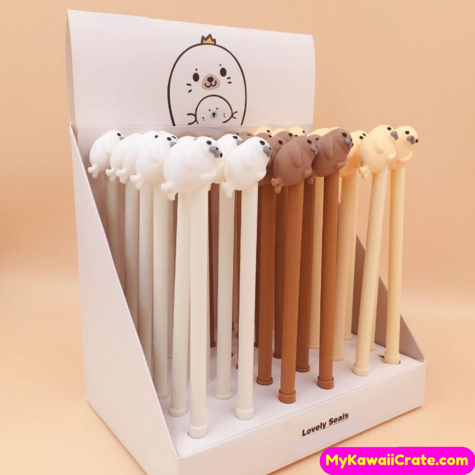 3 Pc Kawaii Baby Seal Gel Pens Cute Animals Pens Cartoon Etsy India