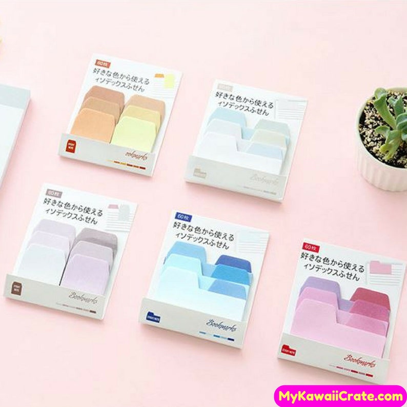 Gradient Color Coding Sticky Tabs Index Tabs Self Adhesive Etsy