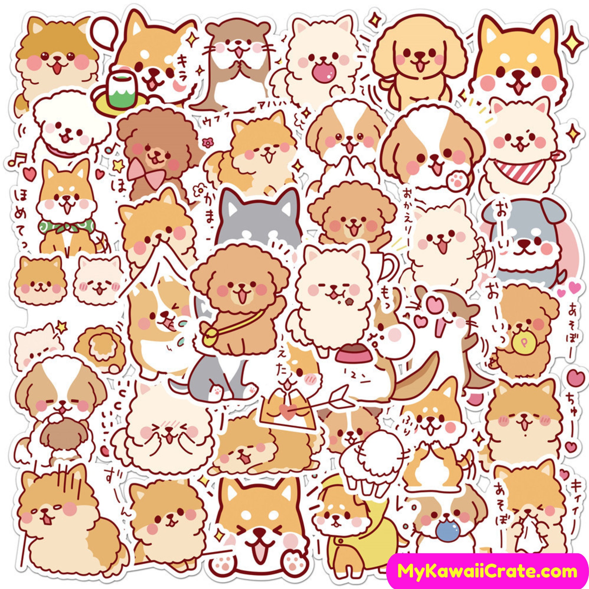 Adorable Kawaii Animals Stickers, Cute Animal Stickers – MyKawaiiCrate