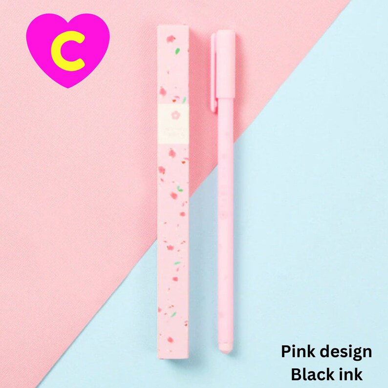 Romantic Japanese Sakura Flower Gel Pen Cute Pen Set, Cherry Blossom Pen, Planner Accessories, Floral Pens, Flower Pens, Japan Stationery image 8