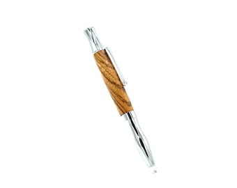 Zebra wood twist ballpoint pen