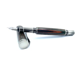 Antique fountain pen squared wood