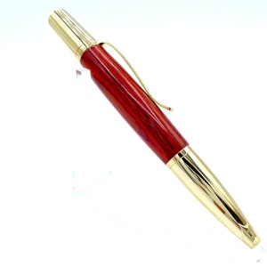 Roterende balpen rood gestabiliseerd esdoornhout