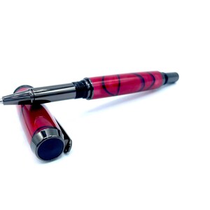 Roller acrylique rouge/noir