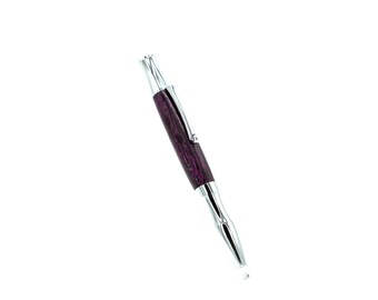 purple stabilized click ballpoint pen