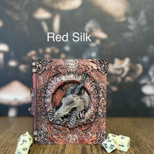 Tome de dés dragon peint à la main, plateau pour lancer les dés, rangement de figurines pour jeux de rôle, rangement de cartes D&D et magiques, cadeau personnalisé