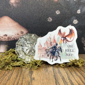 Sticker Oh Hell Nay, Magnet, Sticker Kindle liseuse, Sticker bouteille d'eau, Sticker pour ordinateur portable, Dungeons & Dragons, D&D