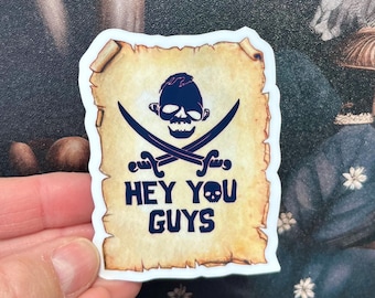 Hey, You Guys, Goonies Stickers Magnet, e-reader Kindle Sticker, Water Bottle Sticker, Laptop Sticker, Heyyy you guys