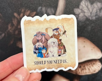 Should You Need Us Labyrinth Stickers, Labyrinth magnet, 80&#39;s Movies, e-reader Kindle Sticker, Water Bottle Sticker, Laptop Sticker