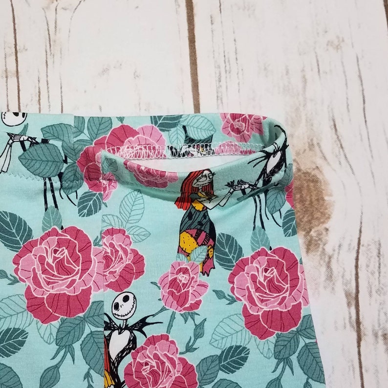 jack /& sally baby beanie newborn sweatpants Nightmare before Christmas Jack and Sally Leggings baby knit harem pants Jack Skellington