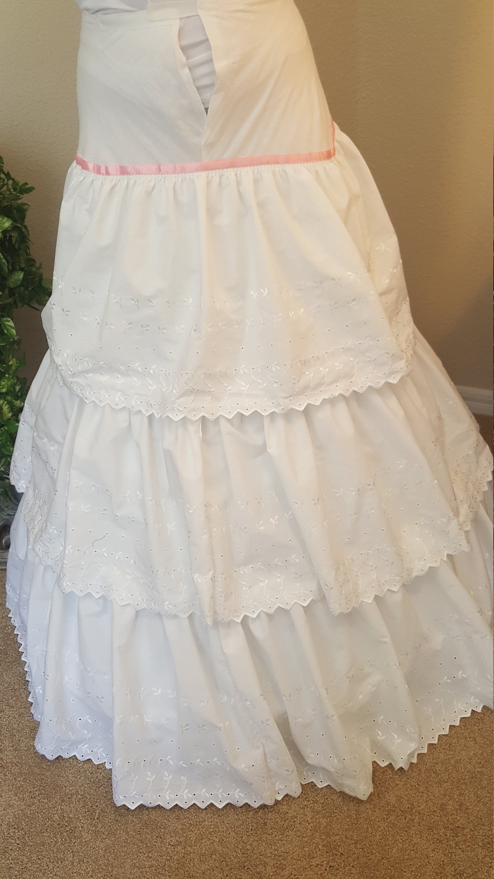 White Petticoat/Slip/Vintage/Crinoline/High Waist/Long Bridal Etsy