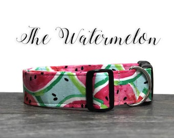 Watermelon Dog Collar, Cute Dog Collars, Summer Collar for Dog, Watermelon Collar, Collar for Girl Dog, Girl Dog Collars, Pink Dog Collar