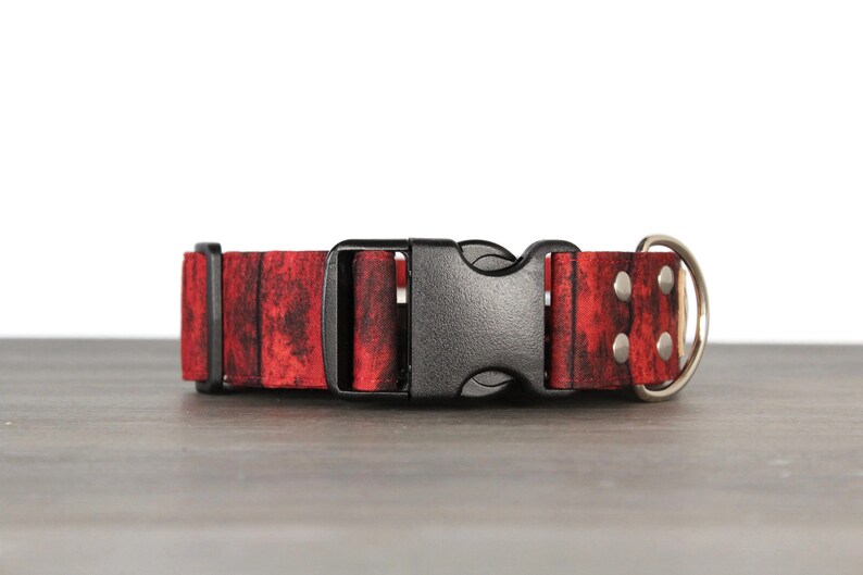 Roter Holz Hundehalsband rot und schwarz Kragen für Hunde Etsy