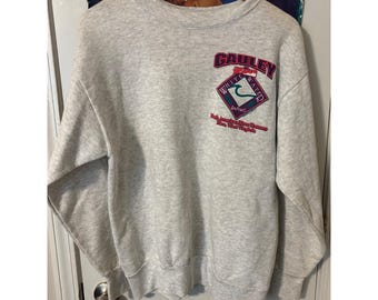 Vintage 1991 Gauley Fluss Wildwasser Rafting Sweatshirt Medallion Grau XL USA