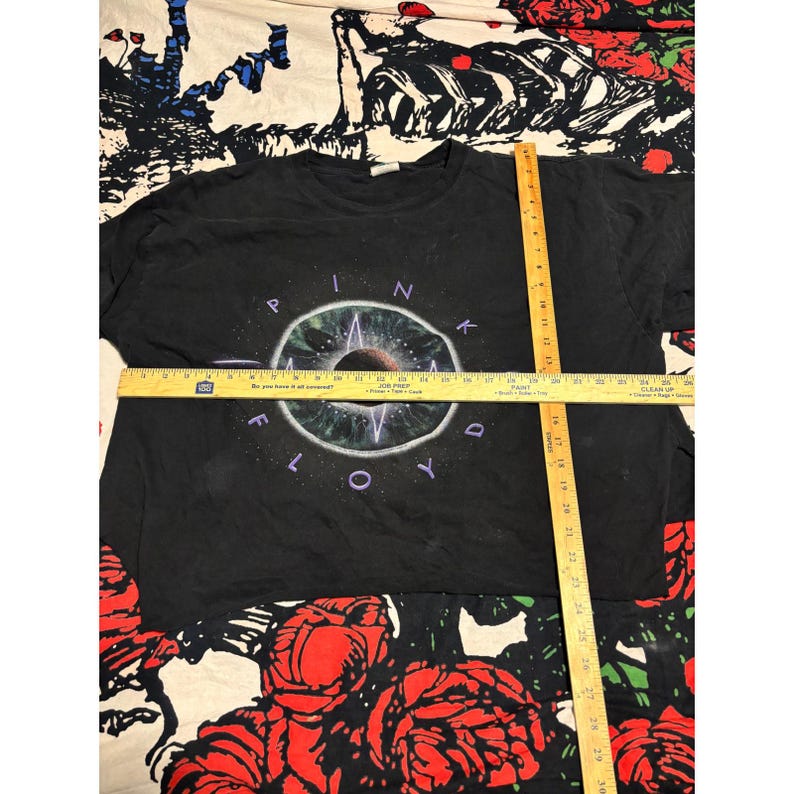 Liquid Blue Pink Floyd Prism Eye T Shirt 2XLT Black Graphic Tee crop top image 6