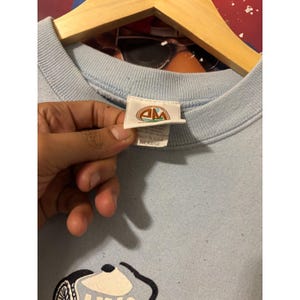 UNC Tar Heels Ram Mascot Sweatshirt Light Blue Vintage Pullover X Large image 4
