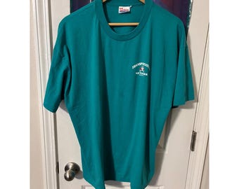 Vintage 90s Hanes Heavyweight Big Logo T Shirt - Etsy