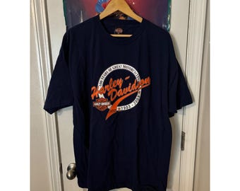 Maglietta da uomo Harley Davidson 100° anniversario, taglia 2XL, blu navy, Westminster CA 1903-2003