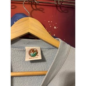 UNC Tar Heels Ram Mascot Sweatshirt Light Blue Vintage Pullover X Large image 5