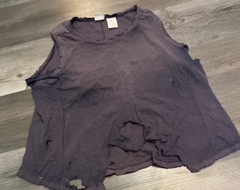 Camiseta sin mangas estilo grunge desgastada para hombre de Athletic Works