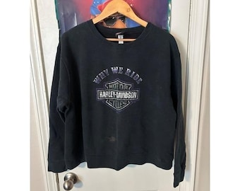 Sudadera Harley-Davidson Smoky Mountain Tennessee con estampado gráfico, color negro, talla XL para mujer.