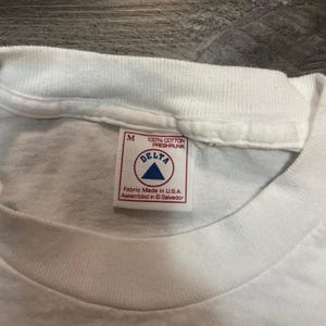 Vintage 1996 Iron Man Beerathlon T-shirt pour homme blanc moyen Joe Blow T's Delta image 3