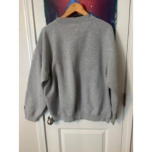 Sudadera vintage Puma North Carolina Tar Heels para hombre, talla XL, gris, bordada UNC imagen 2
