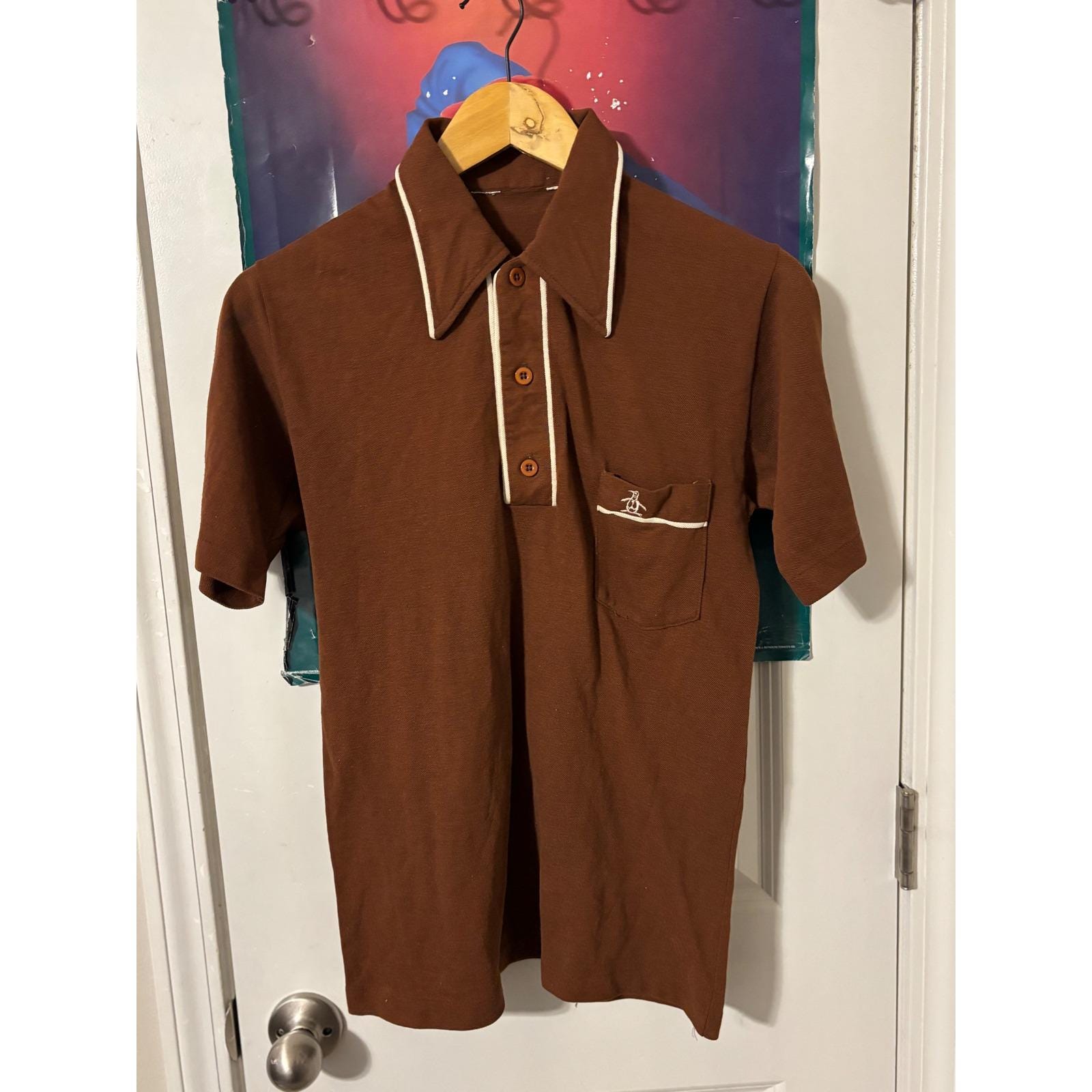 Vintage 70s Penguin Polo Shirt Mens Brown Short Sleeve Collared Size Medium - Etsy Vintage 70s Penguin Polo Shirt Mens Brown Short Sleeve Collared Size Medium - Etsy